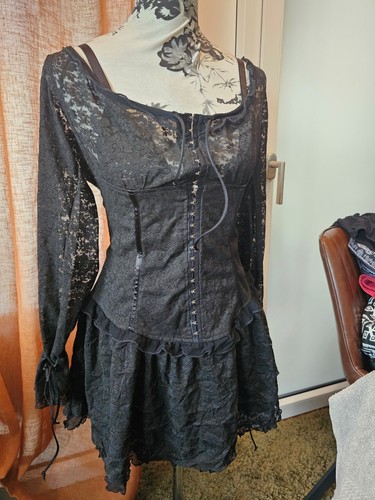 Abito vestito corsetto maniche