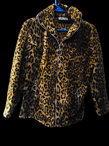 Giacca leopardata vintage - leopardata, lip